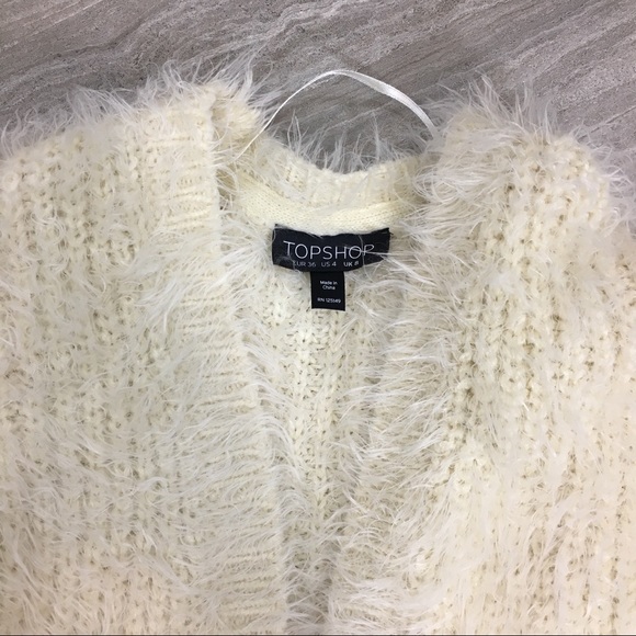 topshop shaggy cardigan
